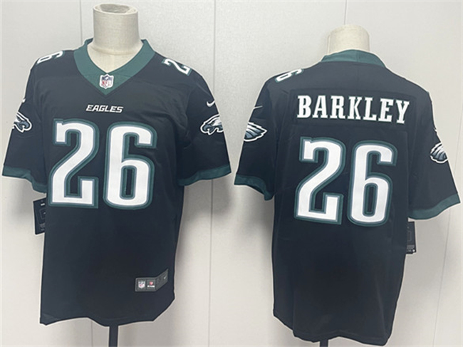 Men's Philadelphia Eagles #26 Saquon Barkley Black 2024 New Vapor Untouchable Limited Stitched Football Jersey