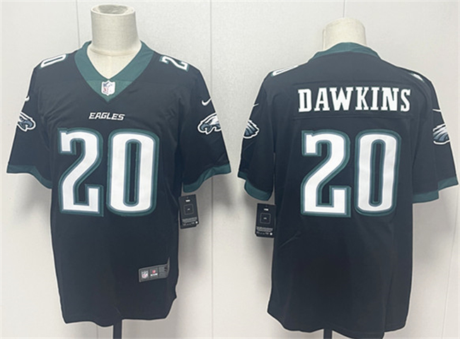 Men's Philadelphia Eagles #20 Brian Dawkins Black 2024 New Vapor Untouchable Limited Stitched Football Jersey
