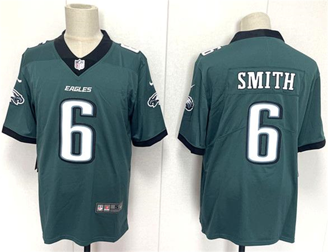 Men's Philadelphia Eagles #6 DeVonta Smith Green 2024 New Vapor Untouchable Limited Stitched Football Jersey