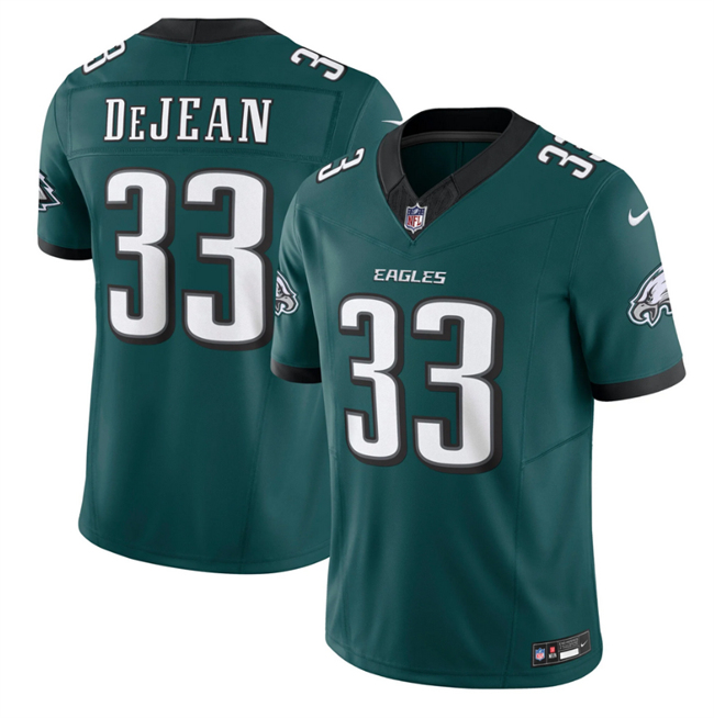 Women's Philadelphia Eagles #33 Cooper DeJean Green New F.U.S.E. Vapor Untouchable Limited Stitched Football Jersey(Run Small)