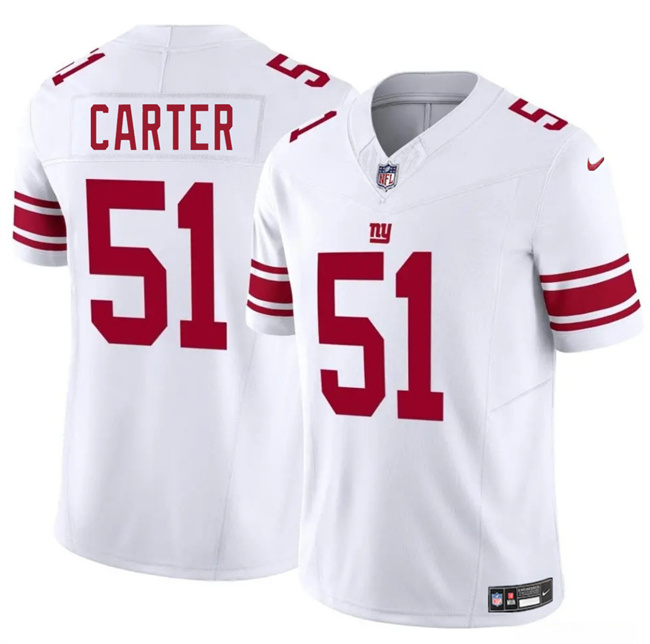 Women's New York Giants #51 Abdul Carter White 2025 Draft F.U.S.E. Vapor Untouchable Limited Stitched Football Jersey(Run Small)