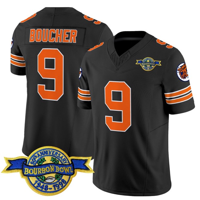 Men's The Waterboy #9 'Bobby Boucher' Black FUSE Vapor Limited Stitched Football Jersey - With Bourbon Bowl 50th Anniversary 1948-1998 Patch