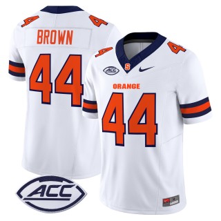 Men's Syracuse Orange #44 Jim Brown 2025 Nike F.U.S.E. Limited Stitched Football Jersey - White