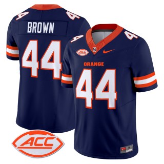 Men's Syracuse Orange #44 Jim Brown 2025 Nike F.U.S.E. Limited Stitched Football Jersey - Navy