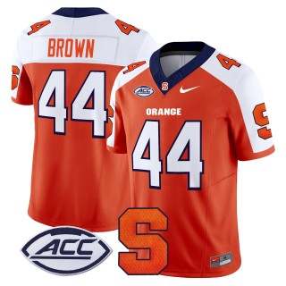 Men's Syracuse Orange #44 Jim Brown 2025 Nike F.U.S.E. Limited Stitched Football Jersey - Orange Alternate