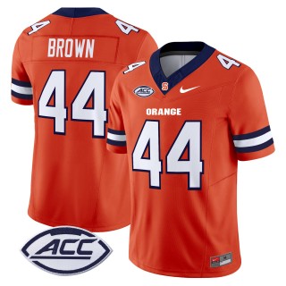 Men's Syracuse Orange #44 Jim Brown 2025 Nike F.U.S.E. Limited Stitched Football Jersey - Orange