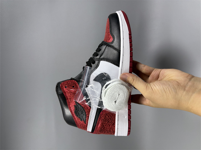 Women Running Weapon Air Jordan 1 White Red Black Shoes 539 Sneaker