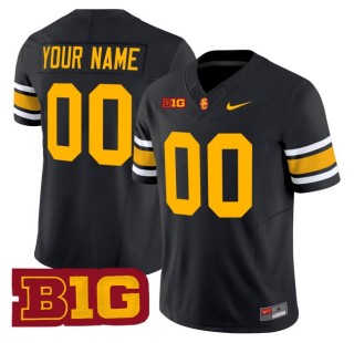 Youth USC Trojans Custom Black Throwback 2025 Nike F.U.S.E. Vapor Limited Stitched Football Jersey