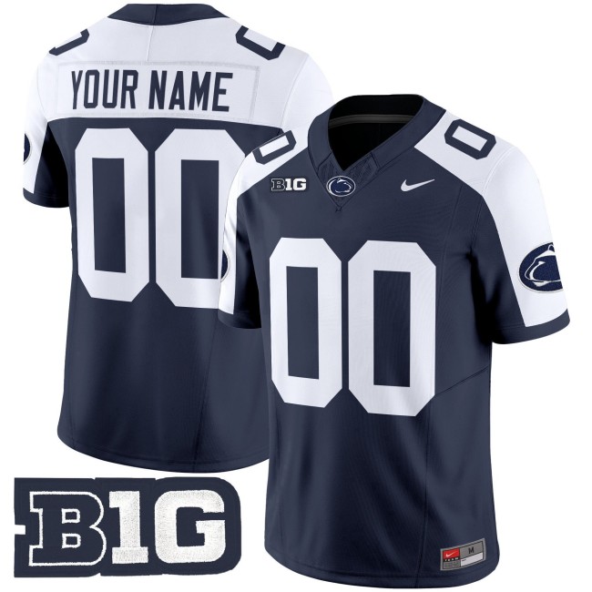 Penn State Nittany Lions Custom College Football 2025 F.U.S.E. Limited Nike Jersey Navy Alternate