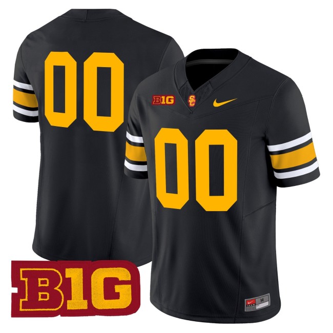 USC Trojans Football Throwback Nike Limited Custom Jersey - Black (Without Name)