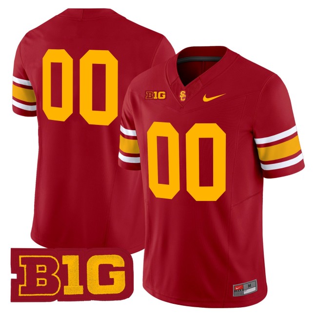 USC Trojans Football Throwback Nike Limited Custom Jersey - Cardinal (Without Name)