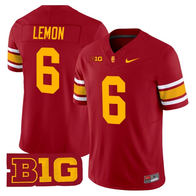 Men's USC Trojans #6 Makai Lemon Throwback 2025 Nike Limited Football Jersey - Cardinal
