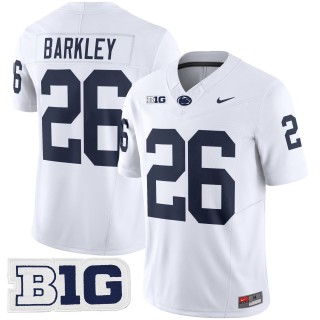 Men's Penn State Nittany Lions #26 Saquon Barkley White Nike FUSE 2025 Limited College Football Jersey