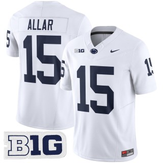 Men's Penn State Nittany Lions #15 Drew Allar White Nike FUSE 2025 Limited College Football Jersey