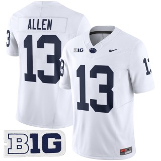 Men's Penn State Nittany Lions #13 Kaytron Allen White Nike FUSE 2025 Limited College Football Jersey