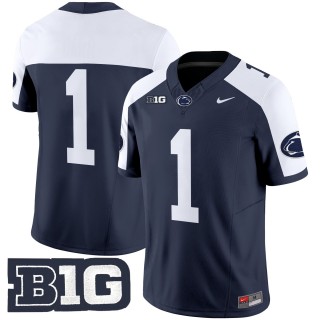 Men's Penn State Nittany Lions #1 Navy Alternate Nike FUSE 2025 Limited College Football Jersey