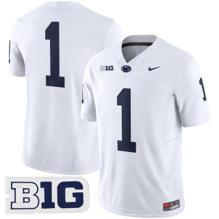 Men's Penn State Nittany Lions #1 WNavy Nike FUSE 2025 Limited College Football Jersey