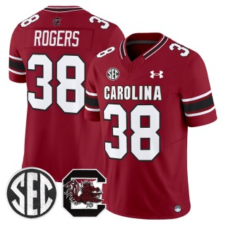 Men's South Carolina Gamecocks #38 George Rogers Garnet 2025 Vapor Limited Stitched Football Jersey
