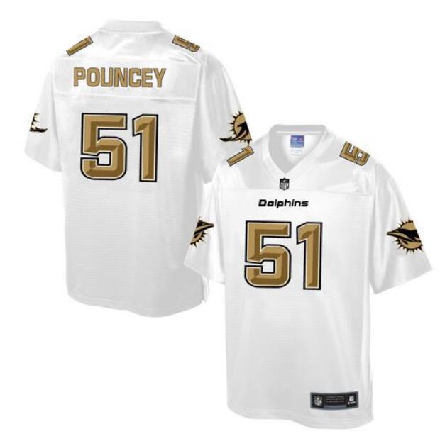 Men's Miami Dolphins Active Player Custom White Pro Line Fashion Game Jersey