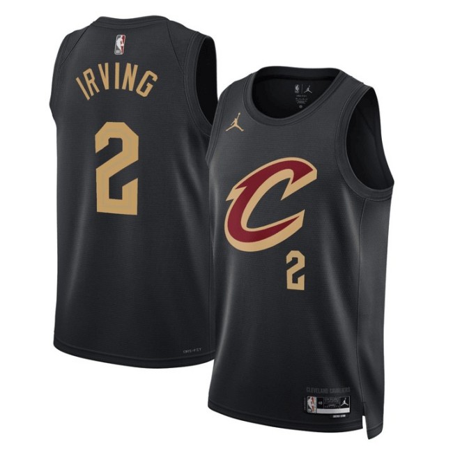 Men's Cleveland Cavaliers #2 Kyrie Irving Black Stitched Basketball Jersey