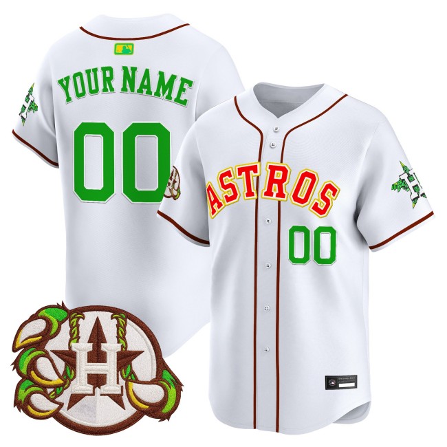 Houston Astros x Hopadillo Karbach Brewing Co. Custom Stitched MLB Limited Jersey - White