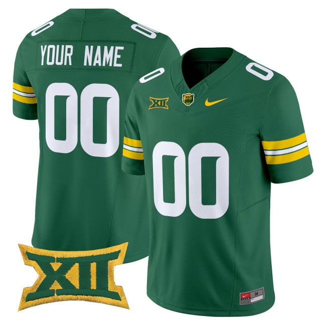 All-Gender Baylor Bears Custom 2025 Nike F.U.S.E. Vapor Limited College Football Jersey - Green