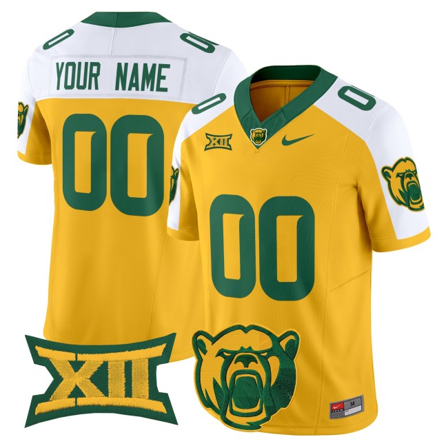All-Gender Baylor Bears Custom 2025 Nike F.U.S.E. Vapor Limited College Football Jersey - Gold Alternate