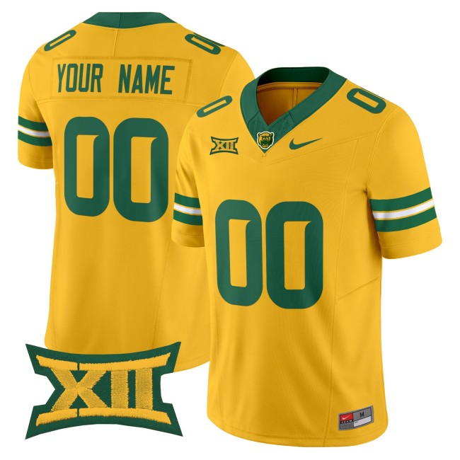 All-Gender Baylor Bears Custom 2025 Nike F.U.S.E. Vapor Limited College Football Jersey - Gold
