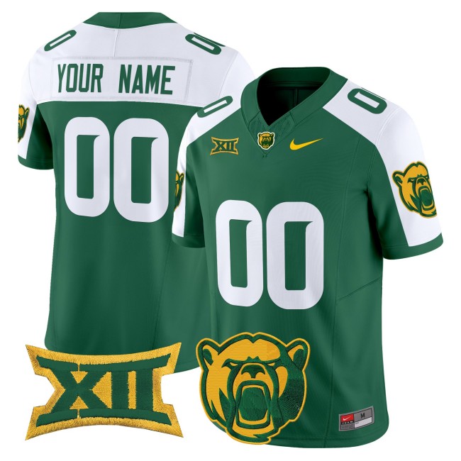 All-Gender Baylor Bears Custom 2025 Nike F.U.S.E. Vapor Limited College Football Jersey - Green Alternate