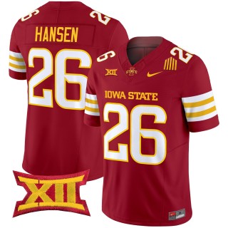 Men's Iowa State Cyclones #26 Carson Hansen F.U.S.E. 2025 Vapor Limited Jersey - Cardinal