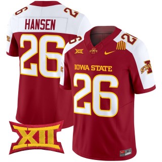 Men's Iowa State Cyclones #26 Carson Hansen F.U.S.E. 2025 Vapor Limited Jersey - Cardinal Alternate