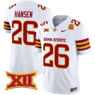 Men's Iowa State Cyclones #26 Carson Hansen F.U.S.E. 2025 Vapor Limited Jersey - White