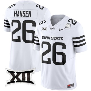 Men's Iowa State Cyclones #26 Carson Hansen F.U.S.E. 2025 Vapor Limited Jersey - White Limited