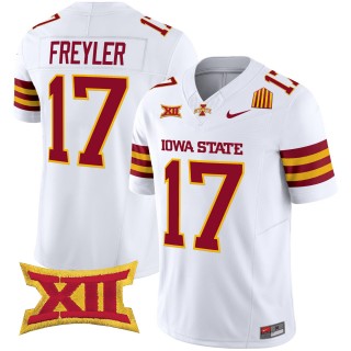 Men's Iowa State Cyclones #17 Beau Freyler F.U.S.E. 2025 Vapor Limited Jersey - White