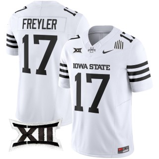 Men's Iowa State Cyclones #17 Beau Freyler F.U.S.E. 2025 Vapor Limited Jersey - White Limited