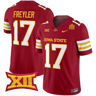 Men's Iowa State Cyclones #17 Beau Freyler F.U.S.E. 2025 Vapor Limited Jersey - Cardinal