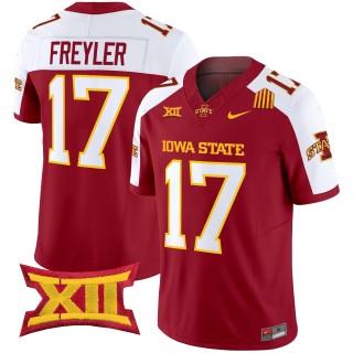 Men's Iowa State Cyclones #17 Beau Freyler F.U.S.E. 2025 Vapor Limited Jersey - Cardinal Alternate