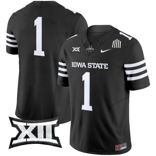 Men's Iowa State Cyclones #1 F.U.S.E. 2025 Vapor Limited Jersey - Black