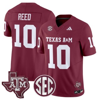 Men's Texas A&M Aggies #10 Marcel Reed 2025 Vapor Limited Jersey - Maroon