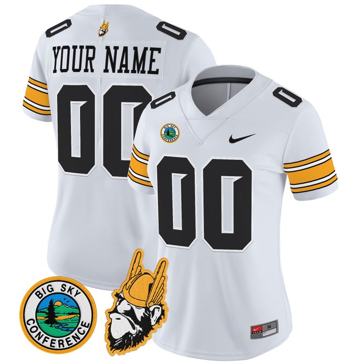 Women's Idaho Vandals Custom White 1975 Throwback Vapor Limited Stitched Football Jersey