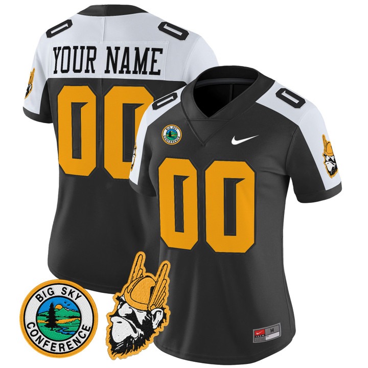 Women's Idaho Vandals Custom Black Alternate 1975 Throwback Vapor Limited Stitched Football Jersey