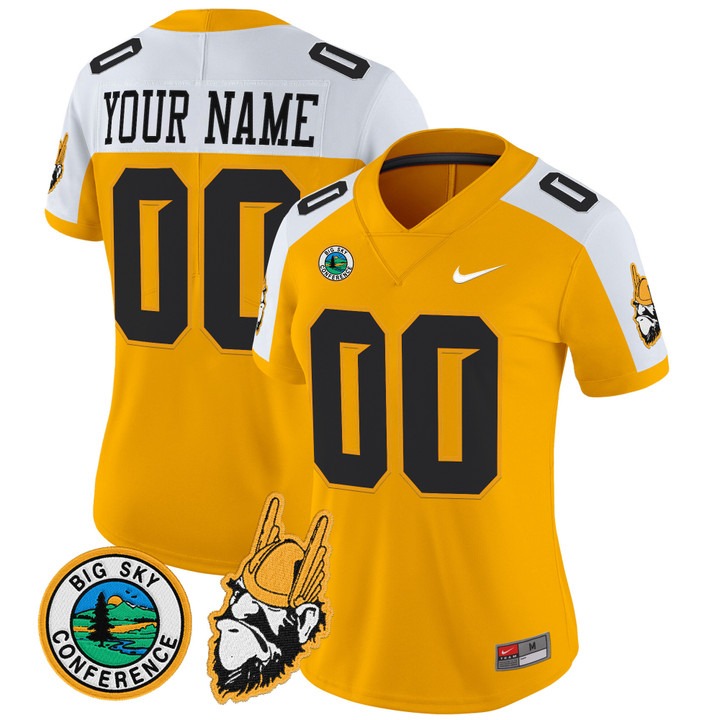 Women's Idaho Vandals Custom Gold Alternate 1975 Throwback Vapor Limited Stitched Football Jersey