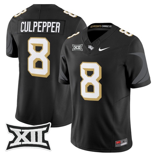 Men's UCF Knights #8 Daunte Culpepper Black 2025 Vapor Limited Stitched Football Jersey
