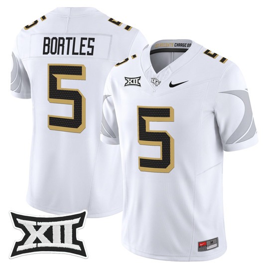 Men's UCF Knights #5 Blake Bortles White 2025 Vapor Limited Stitched Football Jersey