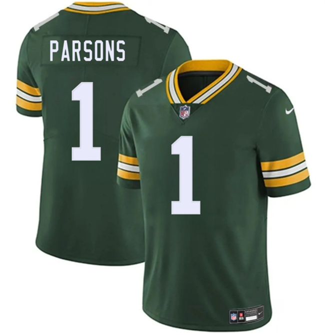 Youth Green Bay Packers #1 Micah Parsons Green 2025 Vapor Untouchable Limited Stitched Football Jersey