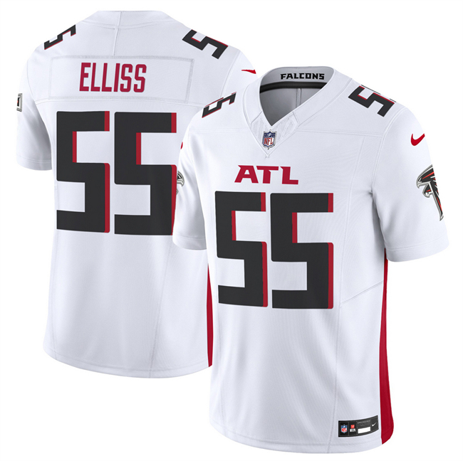 Men's Atlanta Falcons #55 Kaden Elliss White 2025 F.U.S.E. Vapor Untouchable Limited Stitched Football Jersey