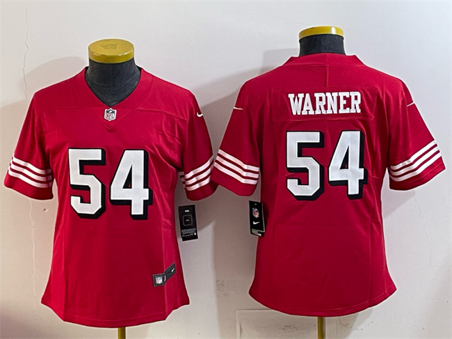 Youth San Francisco 49ers #54 Fred Warner New Red Vapor Untouchable Stitched Football Jersey