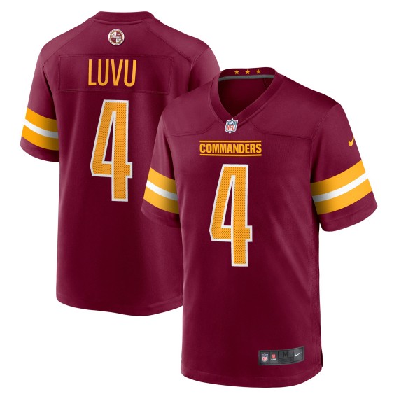 Men's Washington Commanders #4 Frankie Luvu Burgundy Nike Game Jersey