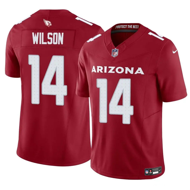Men's Arizona Cardinals #14 Michael Wilson Red 2025 F.U.S.E. Vapor Untouchable Limited Stitched Jersey Men's Arizona Cardinals #14 Michael Wilson Red 2025 F.U.S.E. Vapor Untouchable Limited Stitched Jersey