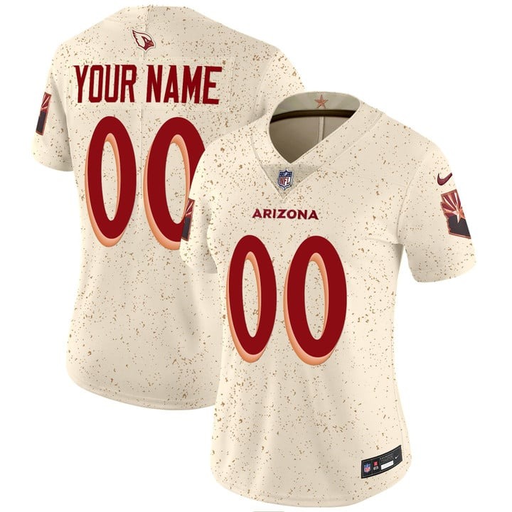 Women's Arizona Cardinals Custom all-white Nike 'Rivalries' 2025 Vapor Untouchable Limited Stitched Jersey